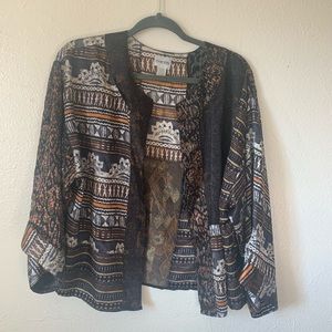 light blouse silk cardigan